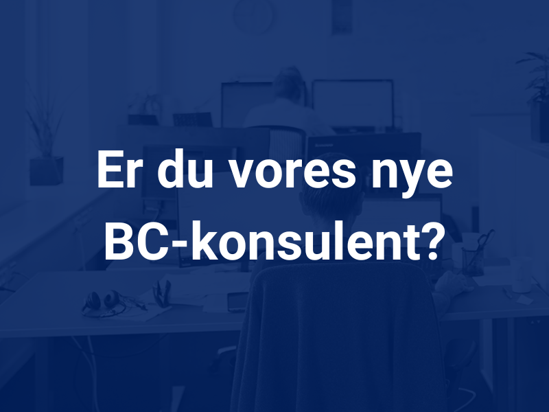 Er du vores nye BC-konsulent?